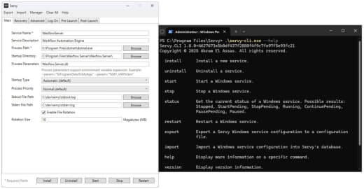 Servy：Windows应用转服务开源工具